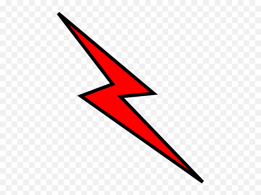 Lightning Bolt Clipart Black And White - Lightning Bolt Clipart Png,Red Lightning Png