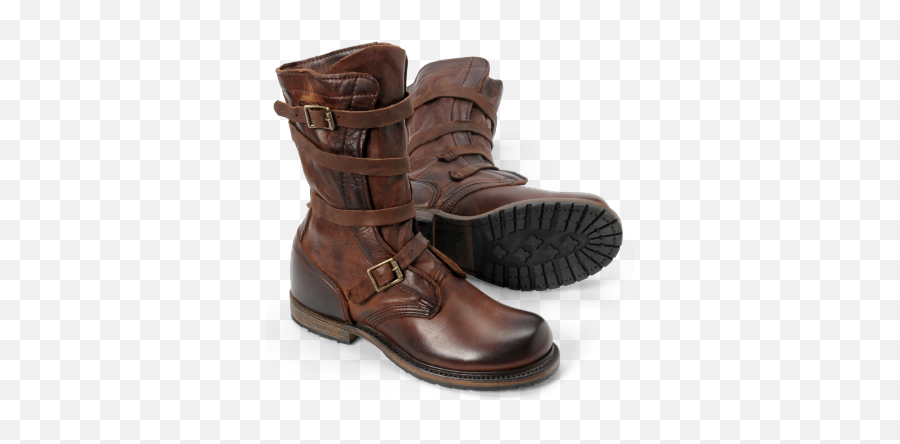 Got It Jennifer Tanker Boot Fastened With Straps And - Mens Dress Tanker Boots Png,Boot Transparent