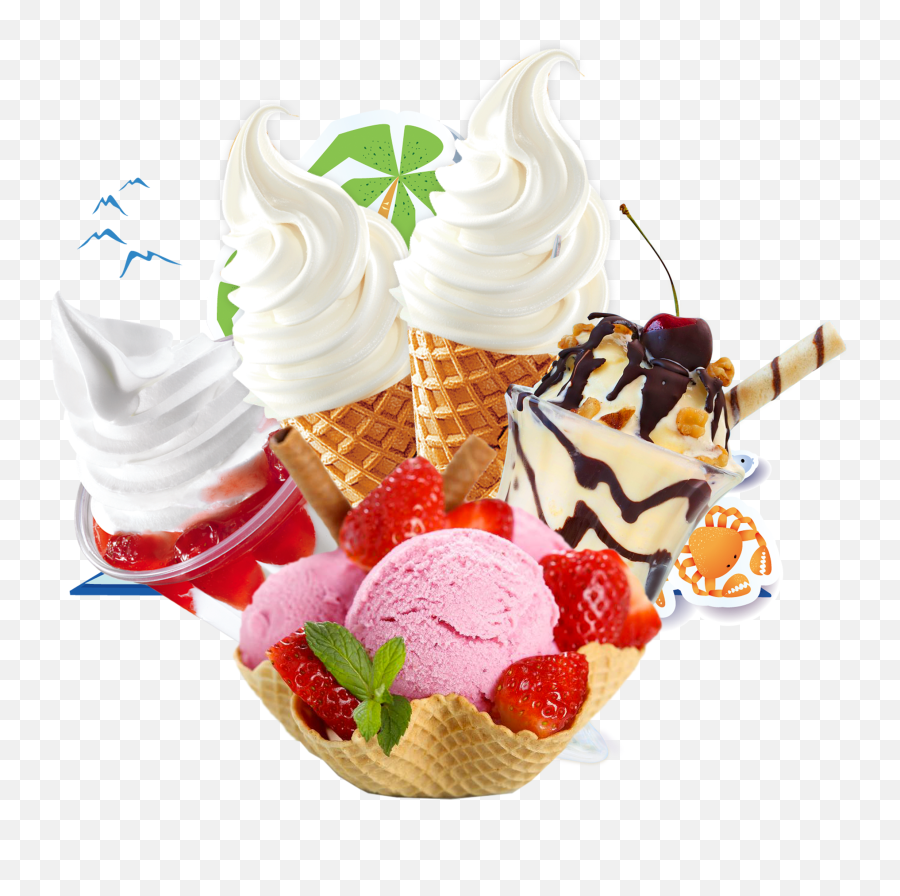 Ice Cream Sundae Png Download - Transparent Background Ice Cream Png,Ice Cream Transparent Background