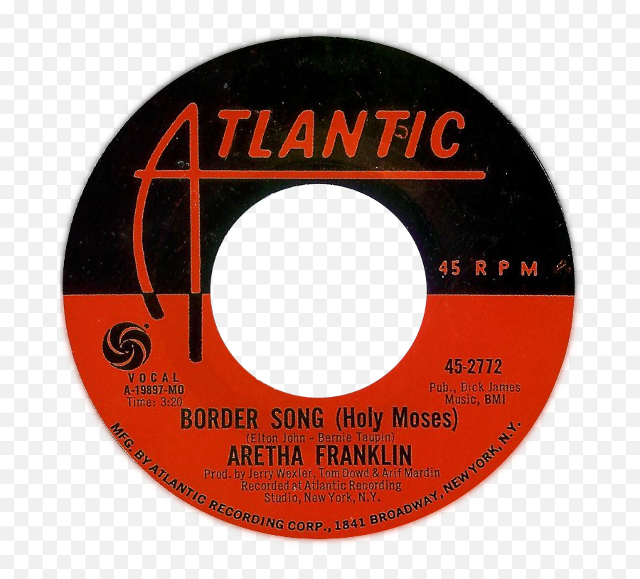 Fileborder Song Holy Moses By Aretha Franklin Us Vinyl - Barbara Lewis Pushin A Good Thing Too Far Png,Music Border Png