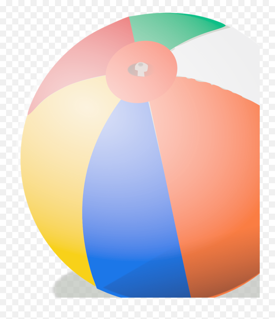 Beach Ball Clip Art Icon And Svg - Svg Clipart Circle Png,Beach Ball Clipart Png