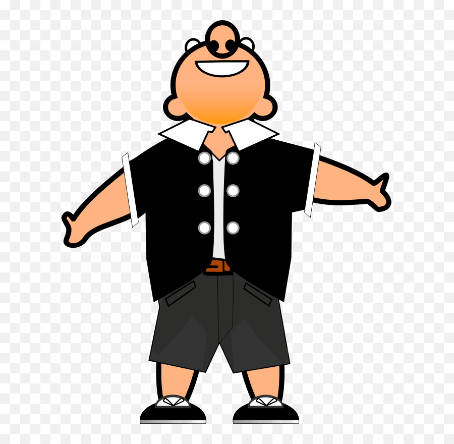 Happy Person Free Vector Graphic Man Png Fat Guy