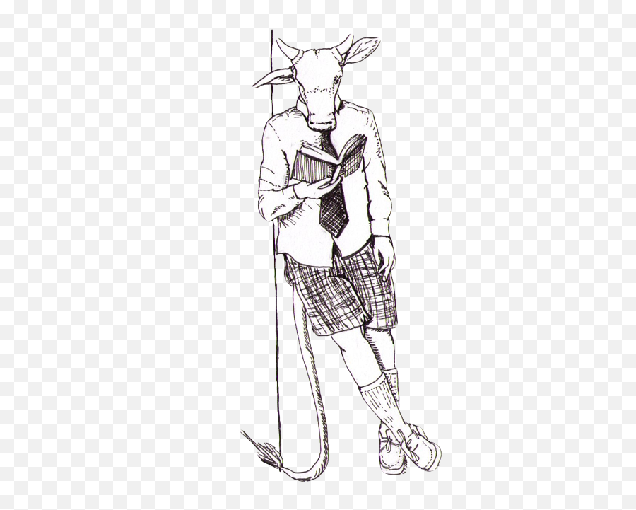 Download Minotaur Reading Web - Reading Minotaur Png Image Sketch,Minotaur Png