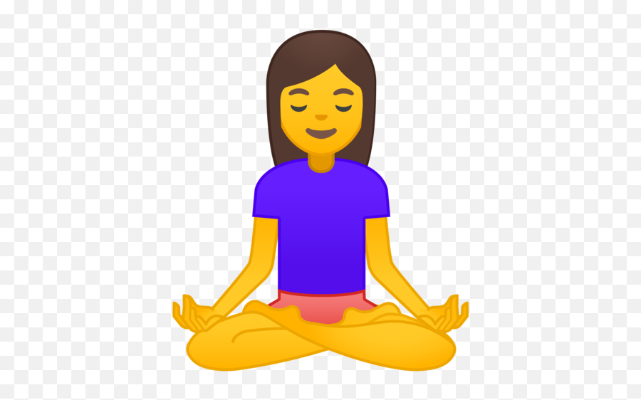 U200d Woman In Lotus Position Emoji - Meditate Emoji Png,Yoga Png