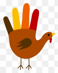 November Clipart Body Turkey - Draw A Hand png