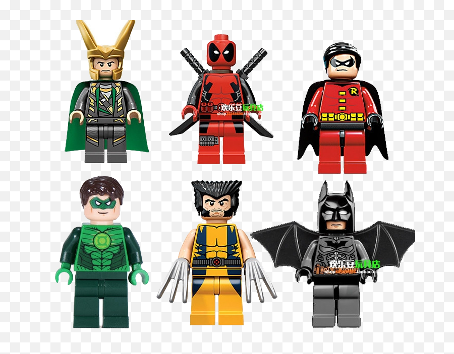 Lego Figures Superheroes Clipart - Lego Marvel Superheroes Deadpool Png,Lego Clipart Png