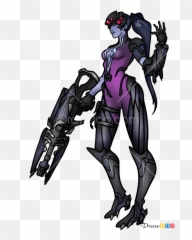 How To Draw Widowmaker Overwatch - Blizzard Personajes De png