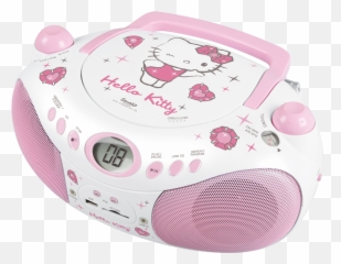 Download Hd Hello Kitty Boombox - Cd Pehráva Pro Dti Png Transparent Radio