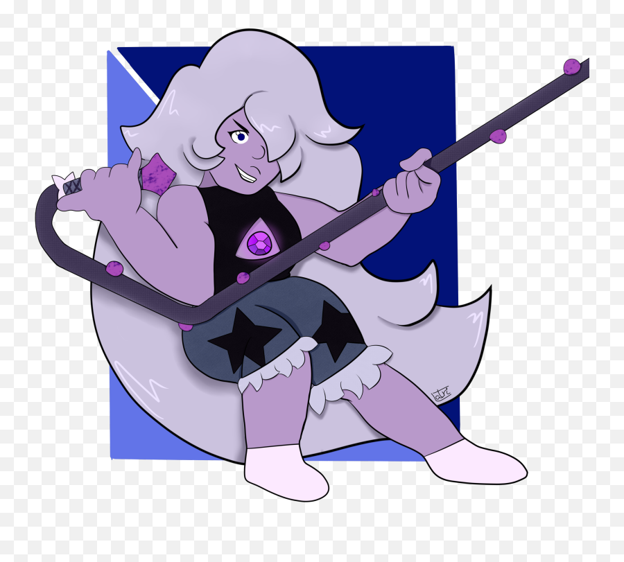 A Happy Amethyst Oc Latrih21 Stevenuniverse - Amethyst Oc Png,Steven Universe Amethyst Png