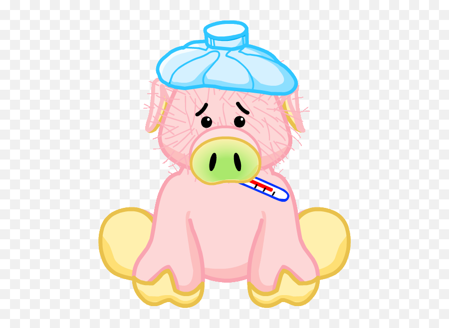 Download Hd Pig Sick - Baby Angel Clip Art Transparent Png Sick Pig Transparent Background,Pig Emoji Png