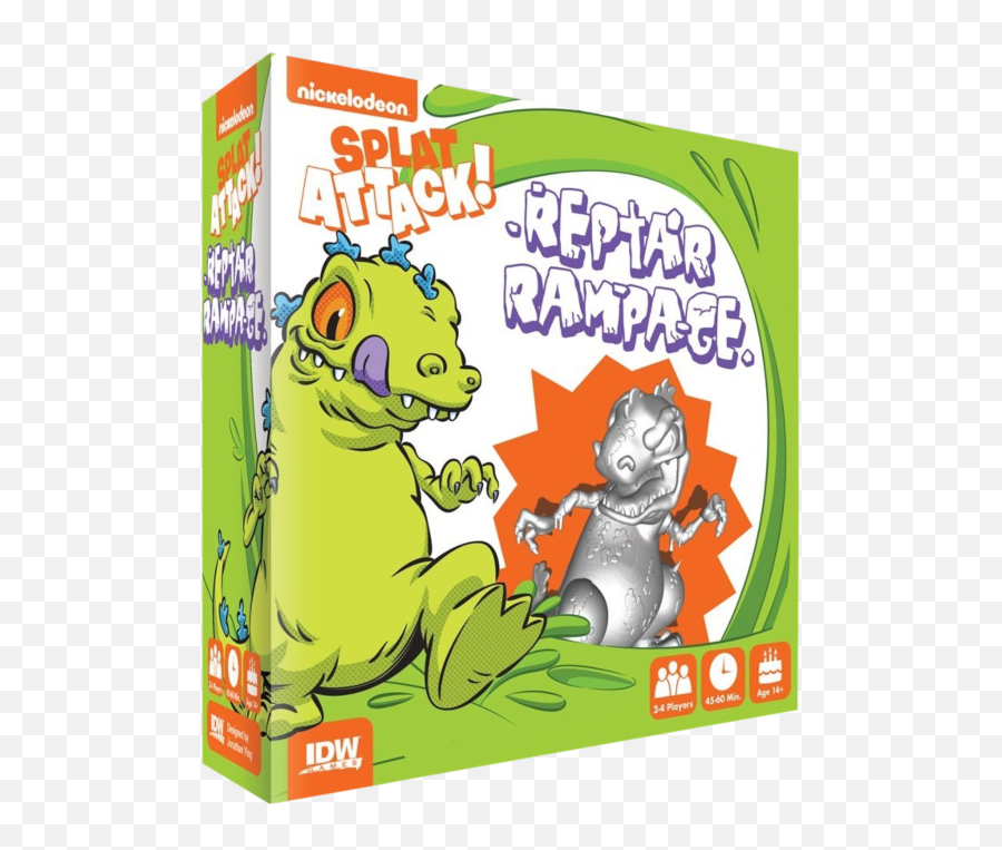 Nickelodeon - Splat Attack Reptar Rampage Miniatures Board Game Expansion Reptar Rampage Splat Attack Exp Png,Nickelodeon Logo Splat