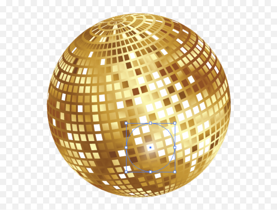 Gold Disco Ball Png Transparent Images - Gold High Resolution Image Background,Disco Ball Transparent