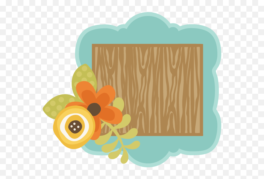 Wood Grain Frame Svg File For Cutting Machines - Clipart Flower Wood Frame Png,Wood Grain Png