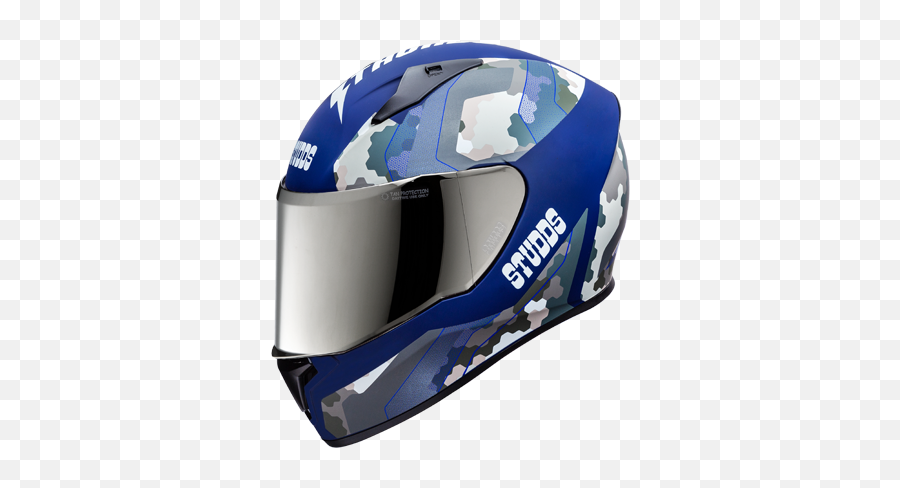 Studds Thundar D4 - Studds Thunder D5 Helmet Png,Blue Icon Motorcycle Helmet