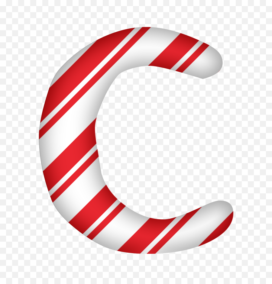 Letter C Png - Candy Cane Letter C Full Size Png Download Printable Candy Cane Letters,Candycane Png