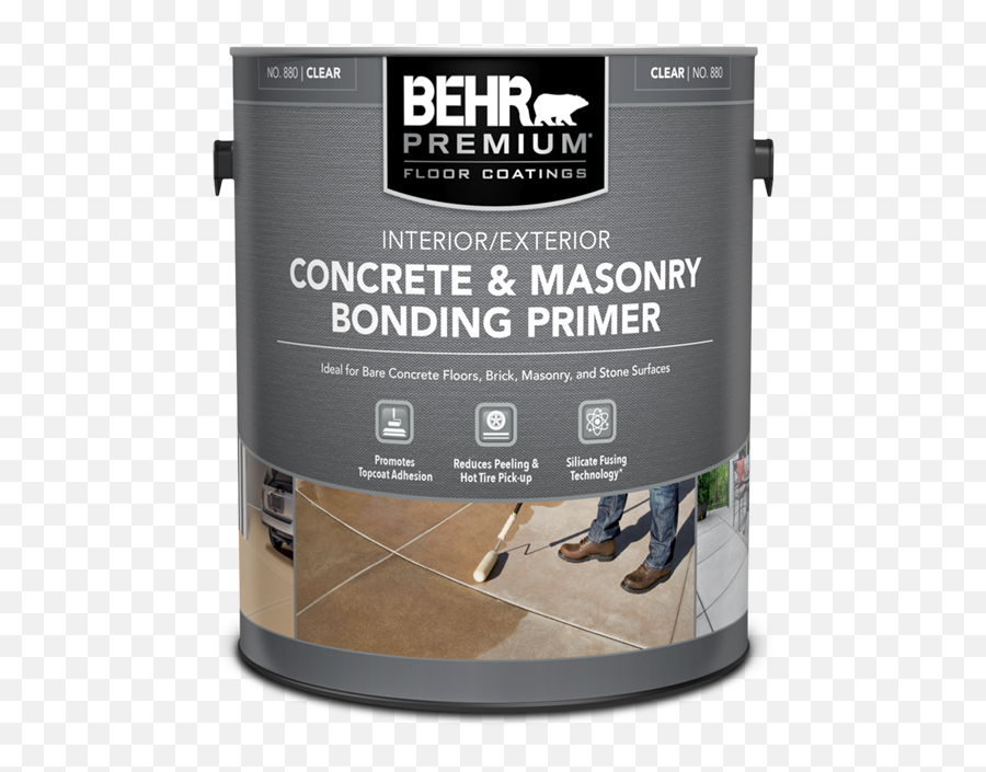 Concrete And Masonry Bonding Primer Behr Premium - Behr Concrete Paint Png,Icon Variant Etched Blue
