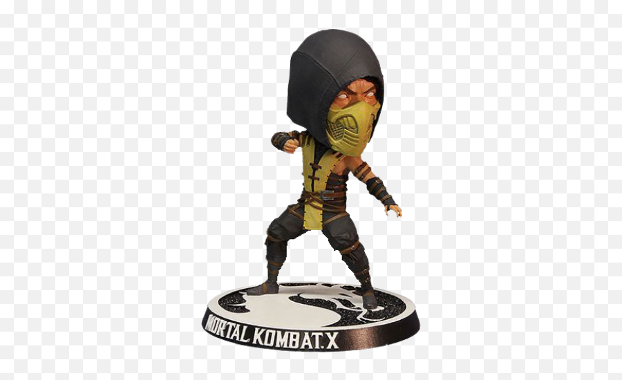 Mortal Kombat - Scorpion Bobble Head Mortal Kombat Scorpion Figurine 6 Inche Png,Scorpion Mortal Kombat Png