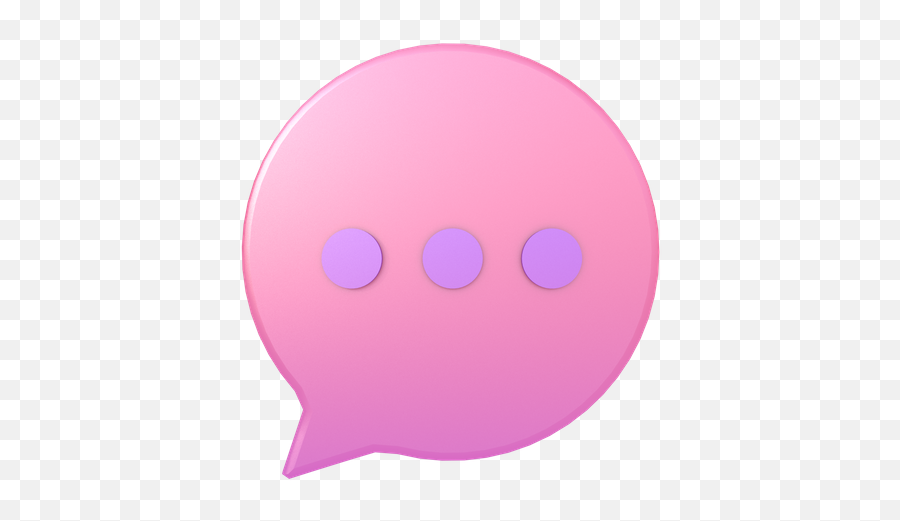Premium Speech Bubble 3d Illustration Download In Png Obj - Dot,Thought Bubble Icon