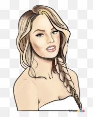 How To Draw Candice Swanepoel Supermodels - Sketch Png,Candice Swanepoel Png