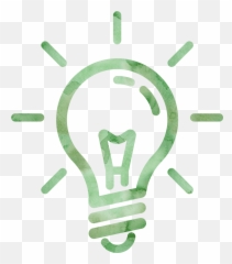 Seeing Green By Tilly Dillehay - Transparent Background Lightbulb Icon Png