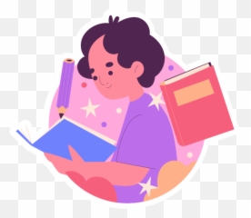Studying Sticker - Free education Stickers to download png