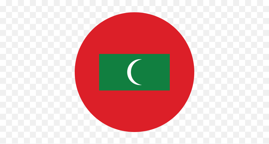 Maldives Asia Circle Country Flag Nation National Icon - Dot Png,Mv Icon