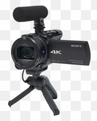 Vlogging Camcorders Setup Sony Alpha Universe - Sony Fdr Ax33 Microphone Png,Camcorder Png