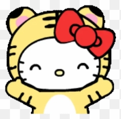 Hello Kitty New Yearu0027s Animated Emoji Gif - Dot png