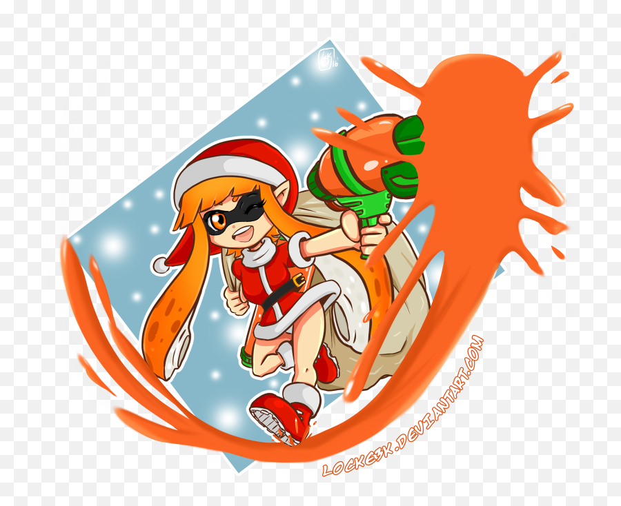 Locke3k - Santa Inkling Png,Inkling Png