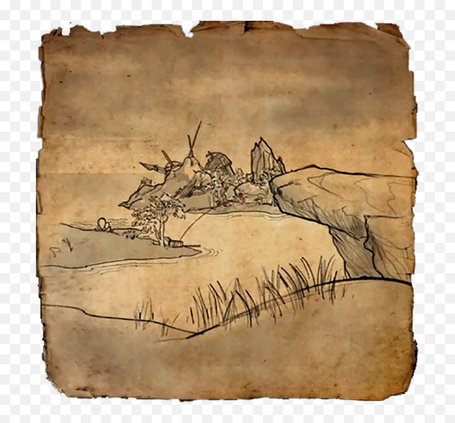 Vvardenfell Treasure Maps Elder Scrolls Online Wiki - Skyrim Treasure Map Png,Elder Scrolls Icon Pack