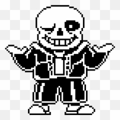 I Tried To Fixed Sans Overworld Sprite And Made It - Undertale Sans Pixel  Art Transparent PNG - 520x720 - Free Download on NicePNG