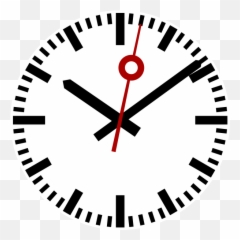 Fileswiss Railway Clocksvg - Wikimedia Commons Transparent Clock Png,Clock Icon No Background