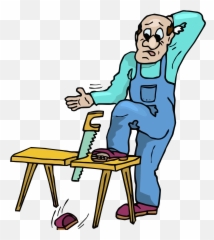 Caution Carpenter Clipart Png U2013 Clipartlycom - Carpenter Clipart Gif,Table Clipart Png