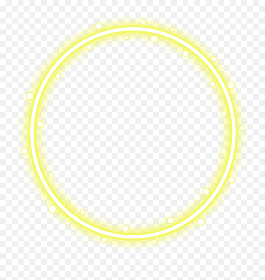 Yellow Neon Circle Png - Circle,Neon Border Png