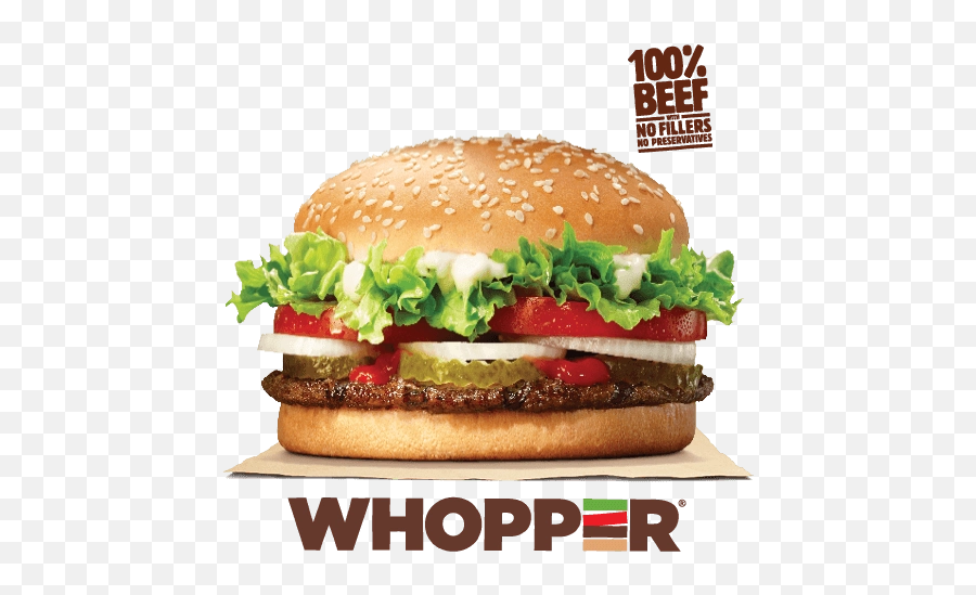 Download Free Png King Whopper Sandwich Hamburger Big - Burger King Whopper,Cheeseburger Transparent