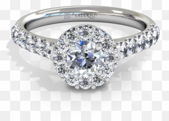 Starburst Diamond Halo Fairtrade Gold Png Ring