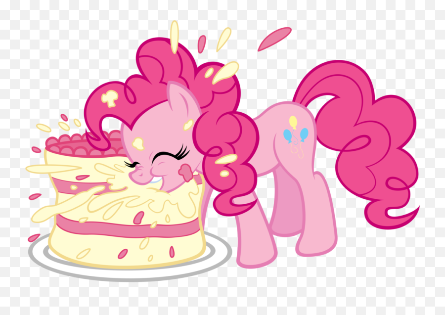 My Little Pony Clipart Birthday Cake - Pinkie Pie With Birthday Cake Png,Pinkie Pie Transparent