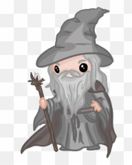 Download Picture Freeuse - Cartoon Gandalf Png,Gollum Png