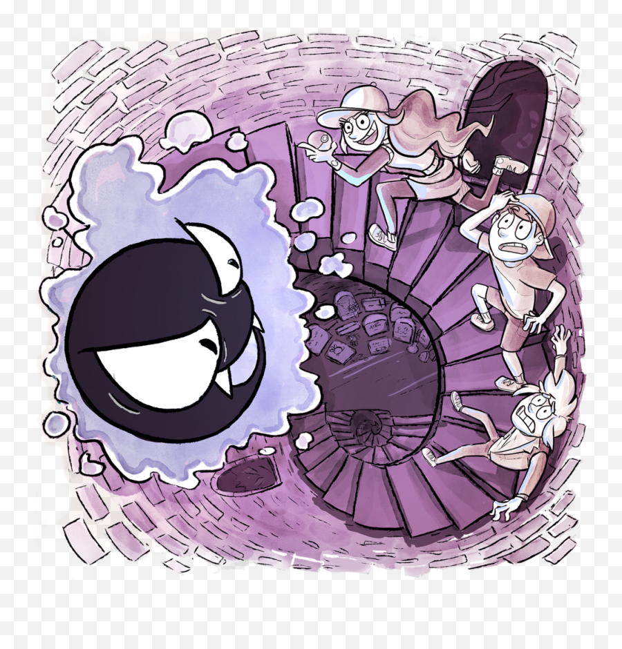 7 - The Curse Of Lavender Town U2014 20 Sided Stories Pokemon Lavender Town Art Png,Gastly Png