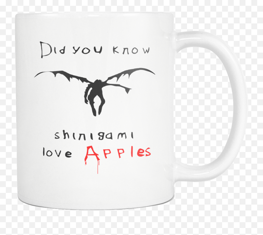 Death Note Mug Shinigami Ryuk L Light Yagami Deathnote Print Kira Lawliet Anime Gift - Transparent Light Yagami Death Note Png,Ryuk Png