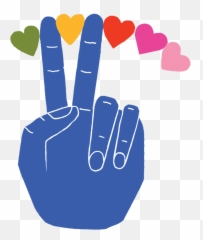 Peace And Love Temporary Tattoo - And png
