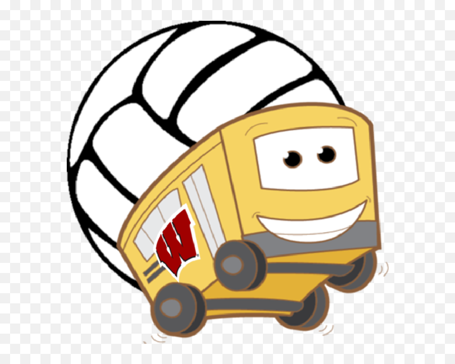Badger Vb Fan Bus - Volleyball Clipart Transparent Volleyball Transparent Png,Volleyball Clipart Transparent Background
