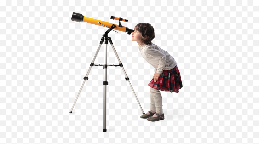 Download Girl Looking Through Telescope - Scientists Looking Into A Telescope Png,Telescope Png