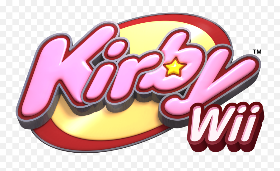 Kirby Wii Logo Myconfinedspace Png Sports