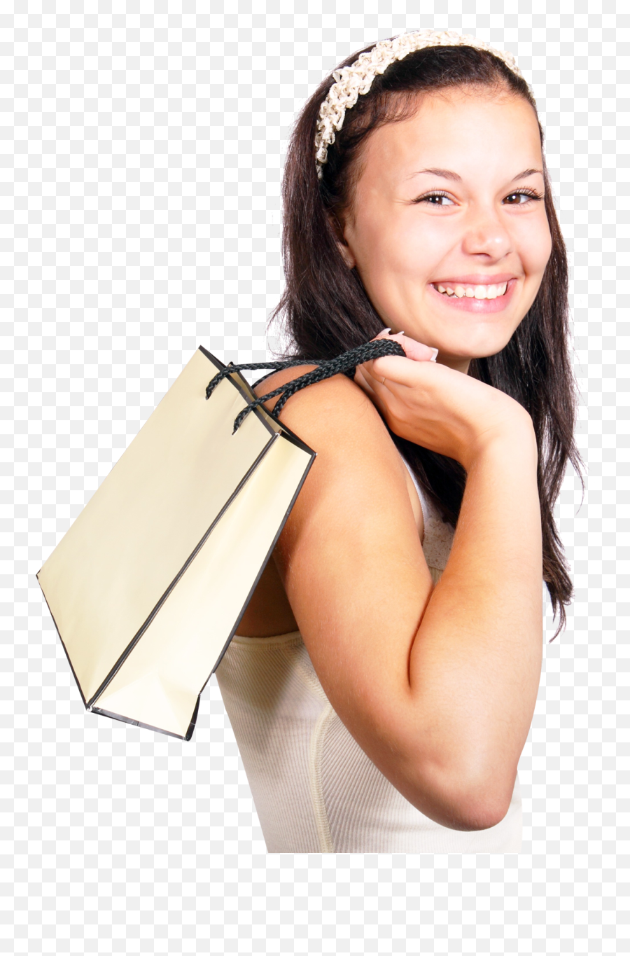 Happy Smiling Woman Hold Shopping Bag Png Image - Pngpix Shopping Girl Bag Png,Shopping Bags Png