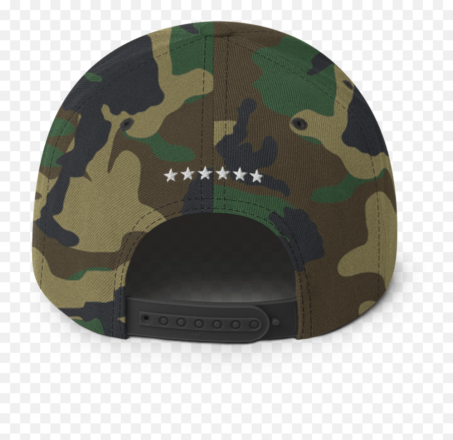Six Star Embroidered Snapback U2014 Society - Hat Png,Camo Png