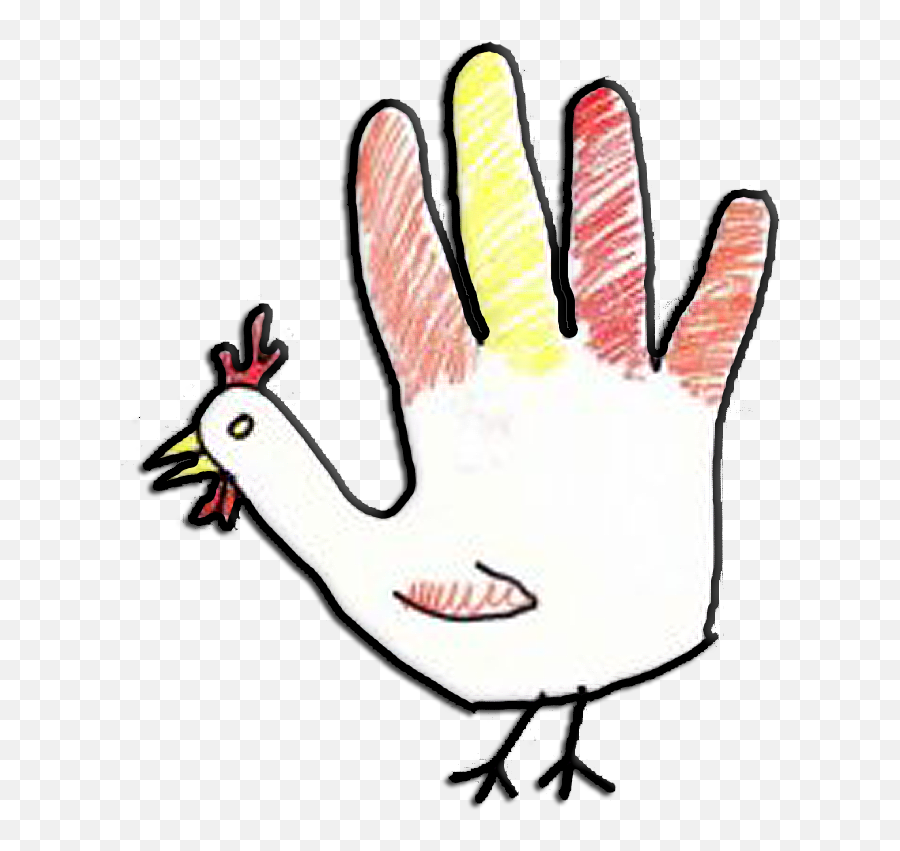 Bird Clipart Transparent Tumblr - Draw A Turkey With Your Hand Png,Turkey Transparent