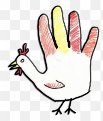 Bird Clipart Transparent Tumblr - Draw A Turkey With Your Hand png