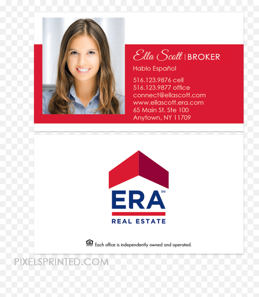 Era Business Cards - Era One Source Realty Png,Era Real Estate Logo