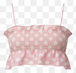 Selena Smocked Pink Linen Top - Sleeveless png